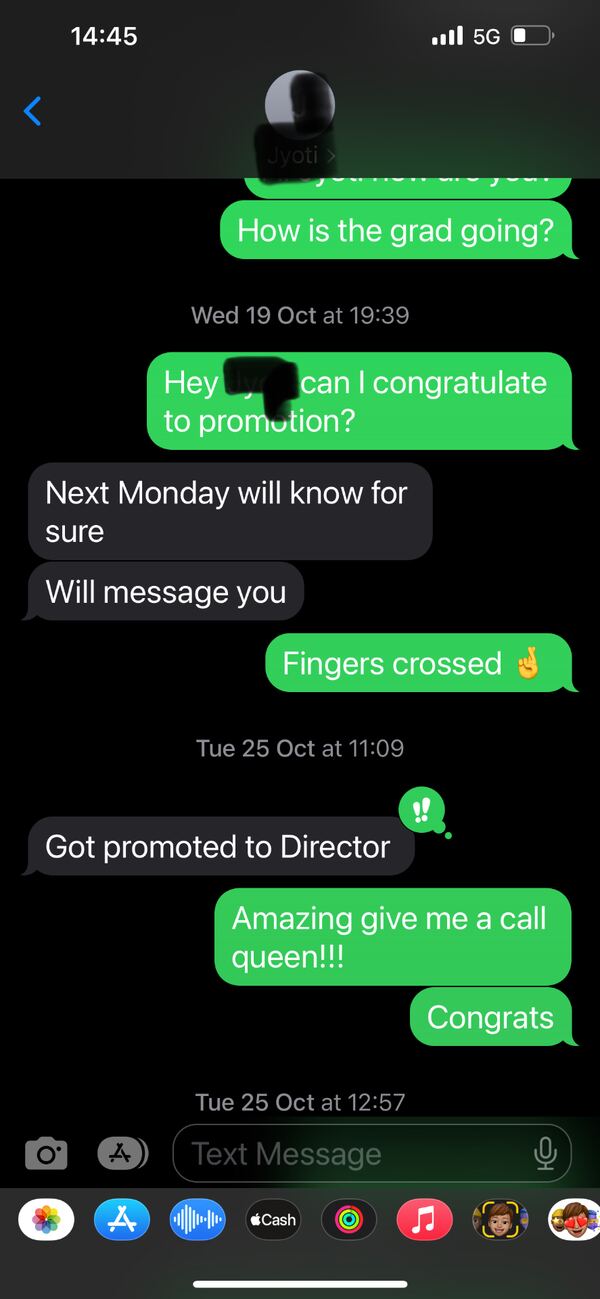 Got promoted to Director