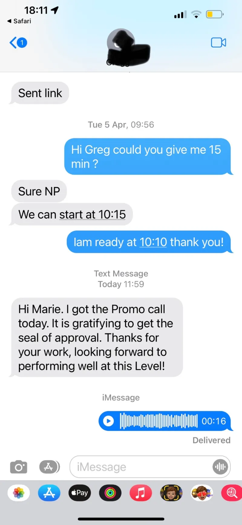 Got the promo call, seal of approval at the next level
